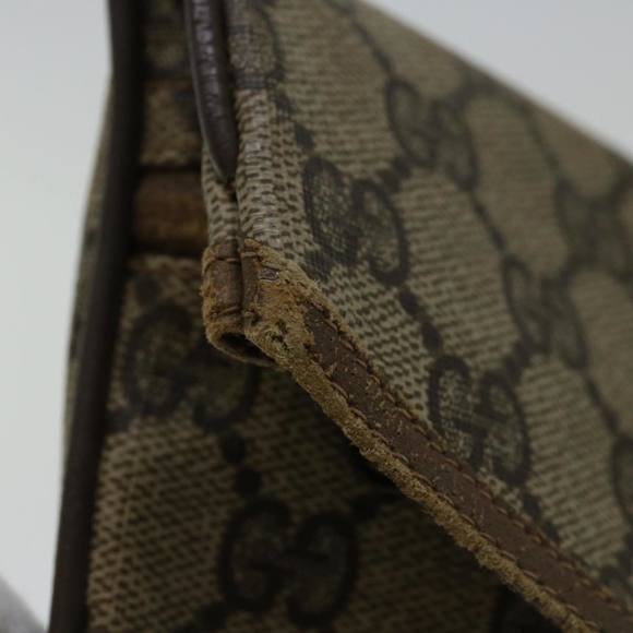GUCCI GG Supreme Clutch Bag PVC Beige 89 02 503 Auth 68509 - Picture 12 of 16